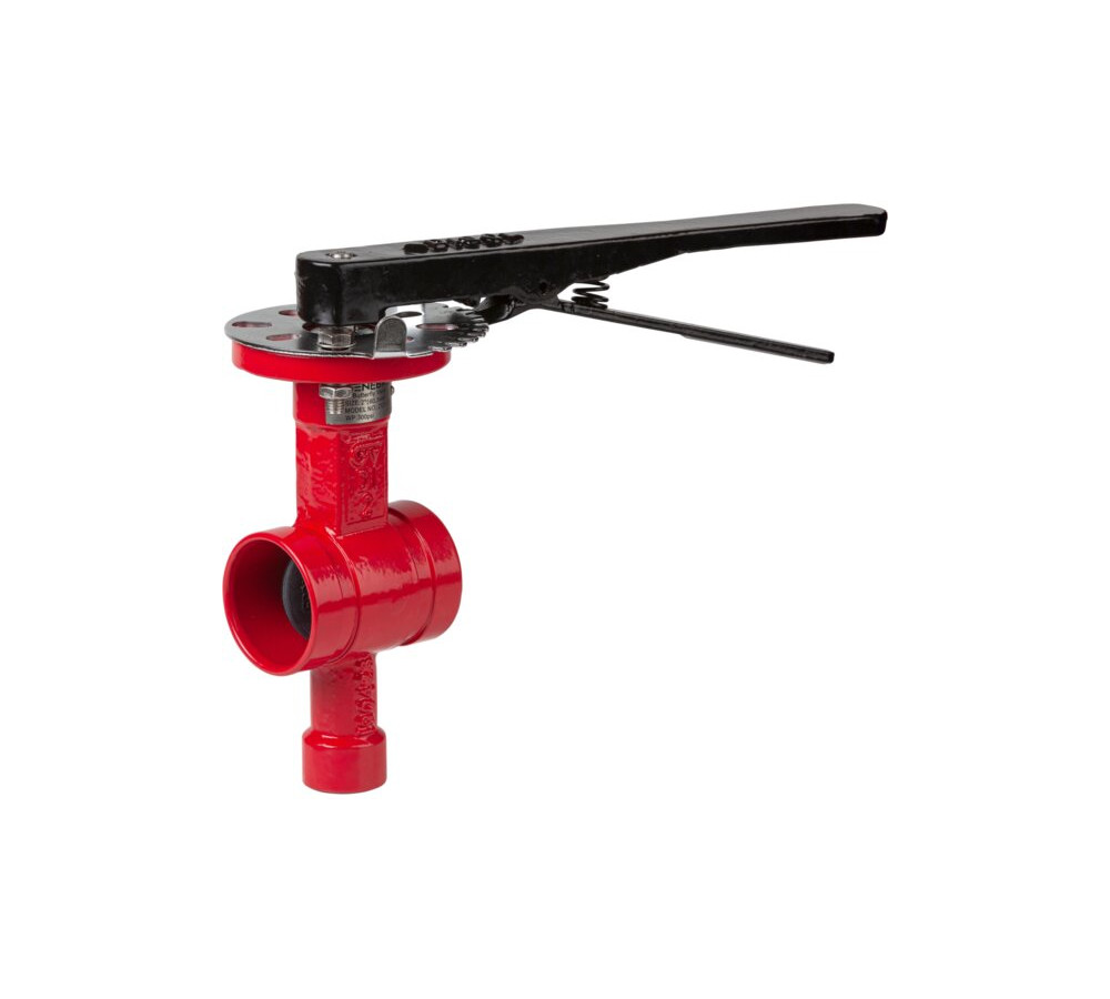 Grooved ends butterfly valve